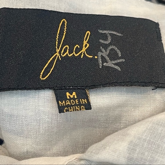 NWT JACK. Blue and White Striped V-Neck Spaghetti Strap Sundress Size M - Picture 10 of 11